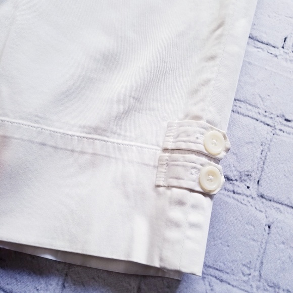 LOFT Ann Taylor Petites White Ann Capris Sz 6P - Picture 2 of 7